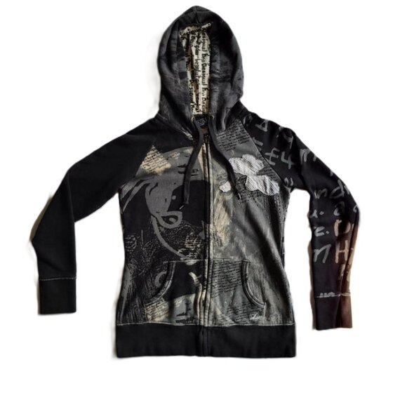 Desigual "dream" graphic hoodie, size medium - Picture 2 of 11